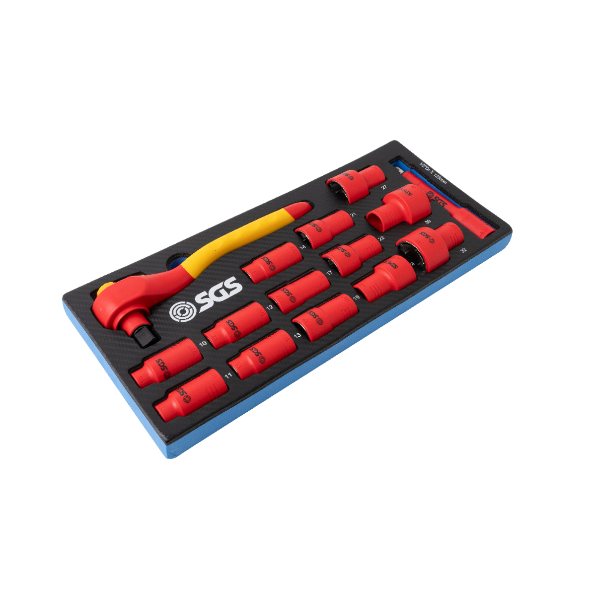 SGS 15pc 1/2in Drive VDE Insulated Socket Set | Foam Insert